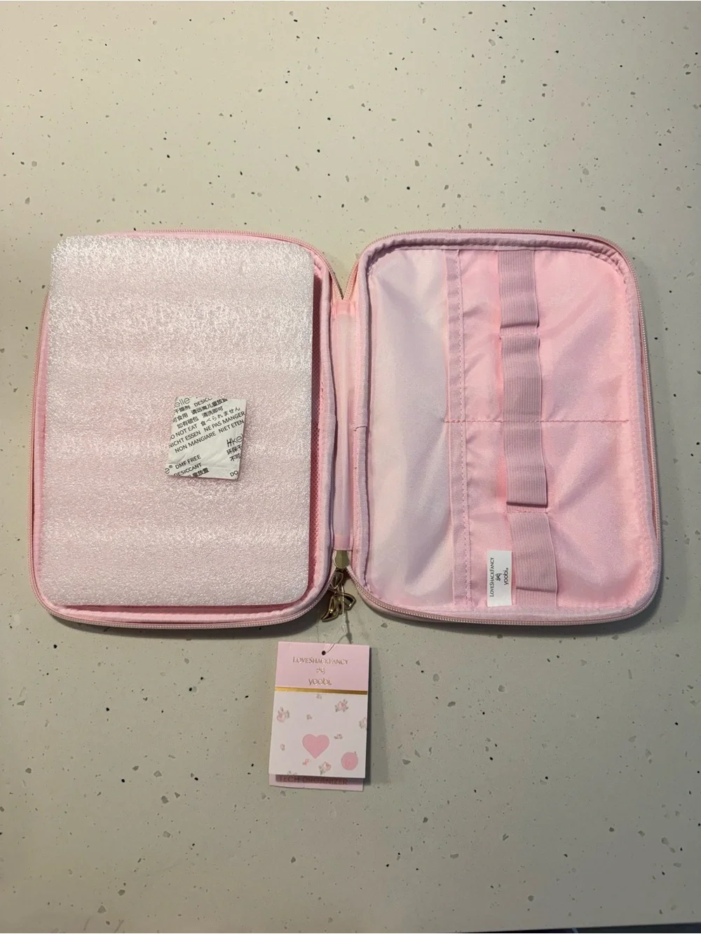 Loveshackfancy x yoobi collab bundle - laptop sleeve & tech organizer